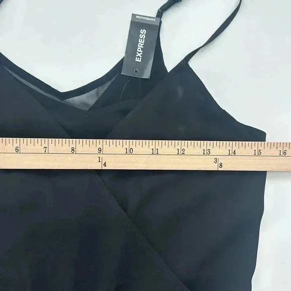 Express Romper Dress With Sheer Detail - Side Tie & Side Zip - Adjustable Straps - Picture 7 of 11